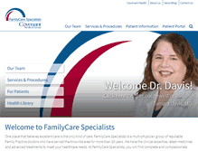 Tablet Screenshot of famcarespecialists.com